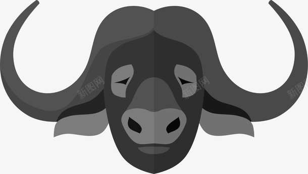 黑色卡通牦牛png免抠素材_88icon https://88icon.com 卡通动物 可爱动物 家畜 清新动物 装饰图案 野牛 黑色牦牛