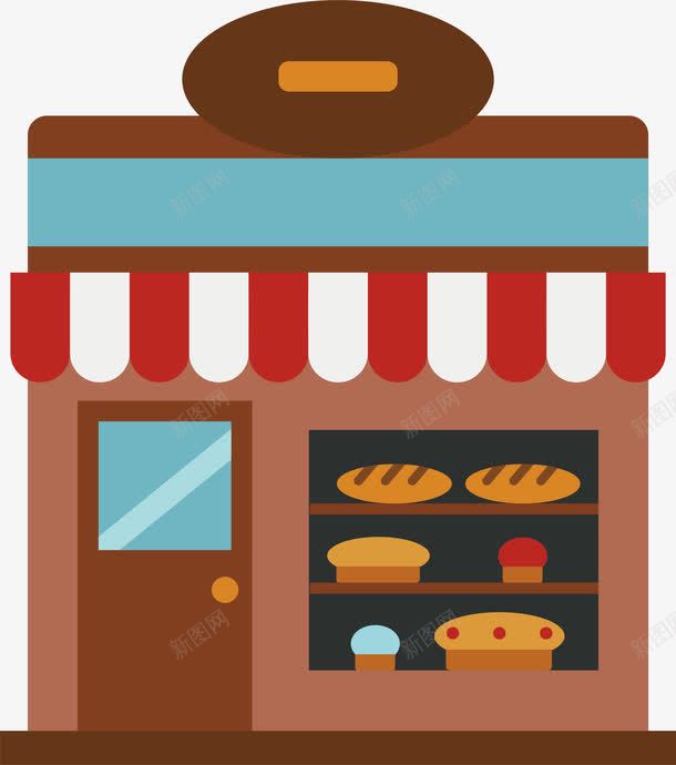 烤面包店png免抠素材_88icon https://88icon.com 烘焙店 烤面包 甜品店 矢量png 面包 面包店