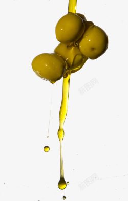 植物油油水滴落高清图片