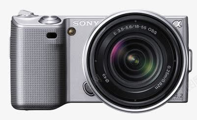索尼微单png免抠素材_88icon https://88icon.com A5000L SONY 产品实物 时尚相机 照相机 银灰色