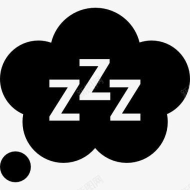 静谧的睡眠睡眠图标图标
