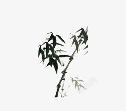 水墨竹素材