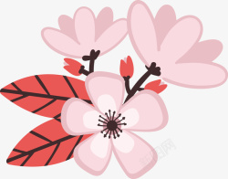 花生桃酥饼桃花花朵一支桃花矢量图图标高清图片