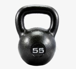 体育健身器材黑色55公斤球形壶铃高清图片