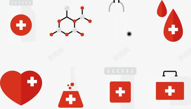 晶体分子医疗医学图标图标