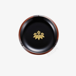 黑边陶瓷碗筷素材