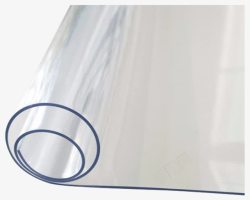 布面桌垫磨边PVC磨砂透明软玻璃桌布高清图片