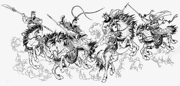 线描古代人物png免抠素材_88icon https://88icon.com 中国风 兵器 古典 古风 手绘 打仗 武侠 武将 线描