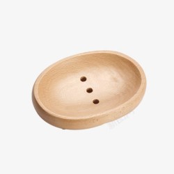 手工雕琢日本KEYUCA制造日式木质椭圆皂盒高清图片