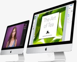 5K显示屏的iMac模型机素材