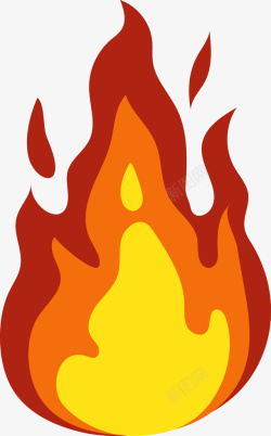 火苗卡通燃烧的火焰图高清图片