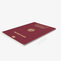 旅游展示红皮护照psd分层出国护照高清图片