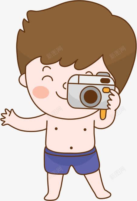拍照男孩矢量图ai免抠素材_88icon https://88icon.com 儿童 儿童节 卡通 可爱 夏天 姿势 孩子 幼儿 手绘 摄像师 沙滩 海 海边 男孩 相机 矢量图