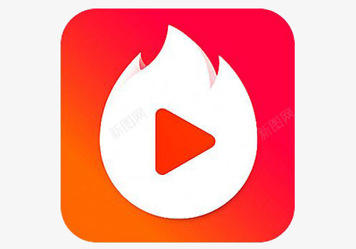 火山背景手机火山小视频应用图标logo图标
