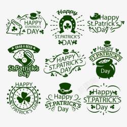 爱尔兰圣帕特里克节标志高清图片