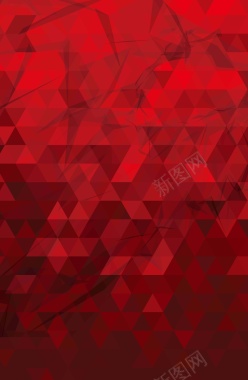 红色晶格化几何背景背景