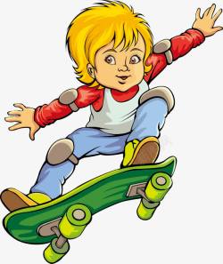 少年滑板卡通滑板青少年高清图片