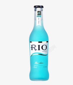 蓝玫瑰威士忌RIO蓝玫瑰威士忌鸡尾酒高清图片
