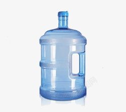 单个桶装水蓝色水桶素材