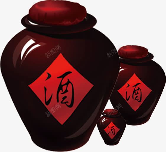 酒坛png免抠素材_88icon https://88icon.com 古风酒坛 酒坛 酒缸