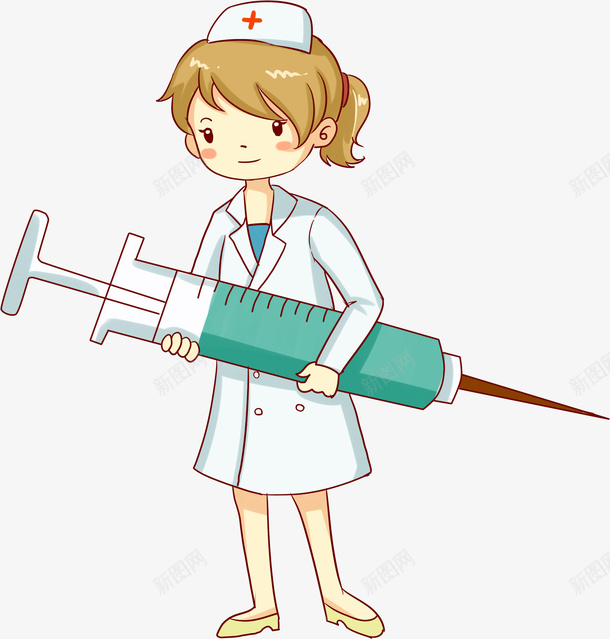 手绘打针疫苗针管插画png免抠素材_88icon https://88icon.com 健康 手绘 手绘疫苗打针插画 打针 护士 疫苗 疫苗打针 针管