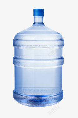 蓝色解渴大桶家庭装一瓶饮料实物素材