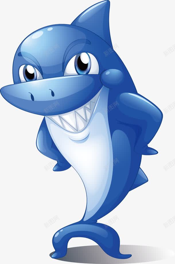 深蓝色的鲨鱼png免抠素材_88icon https://88icon.com 凶恶的鲨鱼 海洋生物 深蓝色 矢量素材 鲨鱼