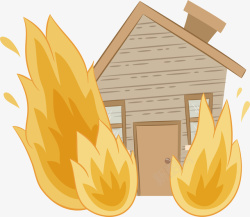 预防房屋发生火灾素材