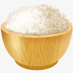 一碗白米饭插画矢量图素材