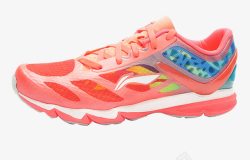 粉红超轻女跑鞋素材