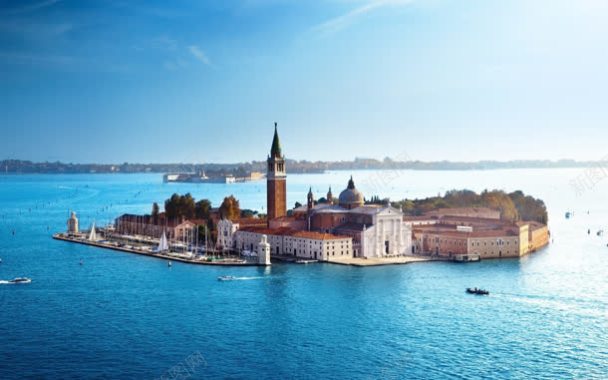 威尼斯城市岛屿图背景