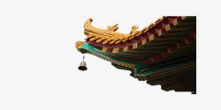中国风古建筑一角照片装饰素材