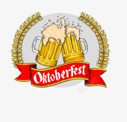 世界杯啤酒德国慕尼黑啤酒节标志高清图片