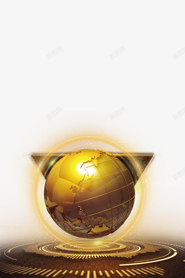 科技元素光效星球金粉psd免抠素材_88icon https://88icon.com 光效 星球 科技元素 金粉