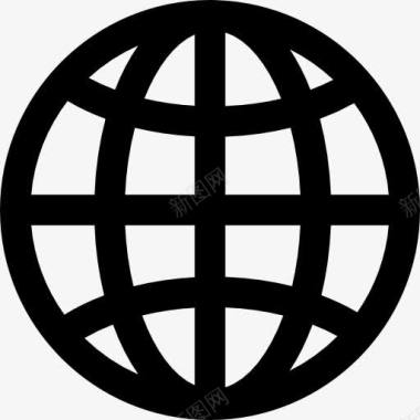 世界的接口地球电网图标图标