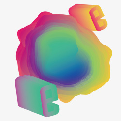 彩色流体抽象图矢量图素材