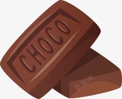 巧克力牛奶手绘卡通食物蔬菜巧克力元素高清图片