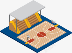 篮球模型卡通篮球场高清图片