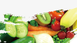 创意绿色蔬菜水果安全食品海报素材