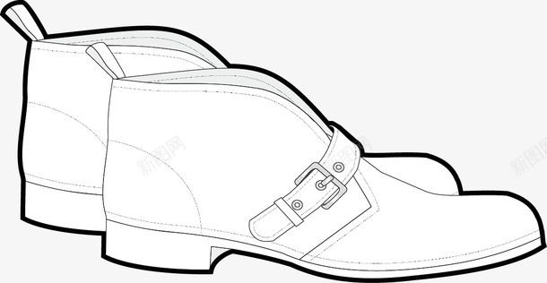 单单靴矢量图图标图标