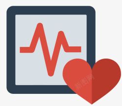 心形心电图素材