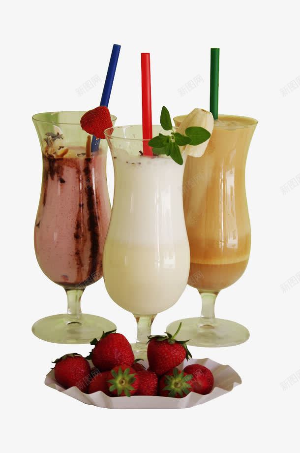 玻璃杯中的饮料png免抠素材_88icon https://88icon.com 玻璃杯 苹果汁 草莓汁 雪梨汁 饮料