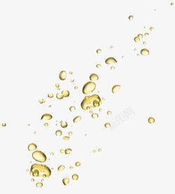 金色水珠金色高光水滴高清图片