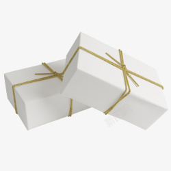 方形白色礼物盒素材