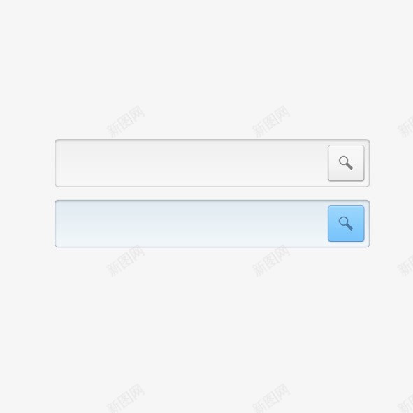 简约搜索框psd免抠素材_88icon https://88icon.com 搜索框 网站 蓝色按钮