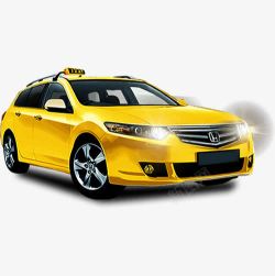 出租车黄色黄色出租车高清图片
