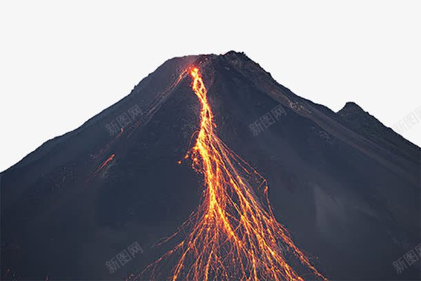 火山png免抠素材_88icon https://88icon.com 山 山脉 岩浆 活火山