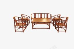 红木家具木制家具圈椅沙发素材
