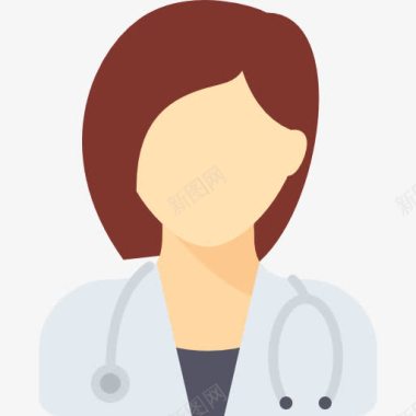 女护士头像医生图标图标