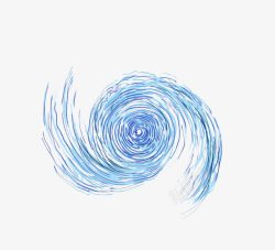 飓风素材蓝色暴风漩涡高清图片